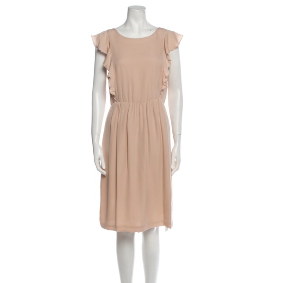 Theory ruffle dress, silk , size 10 - Picture 1 of 6